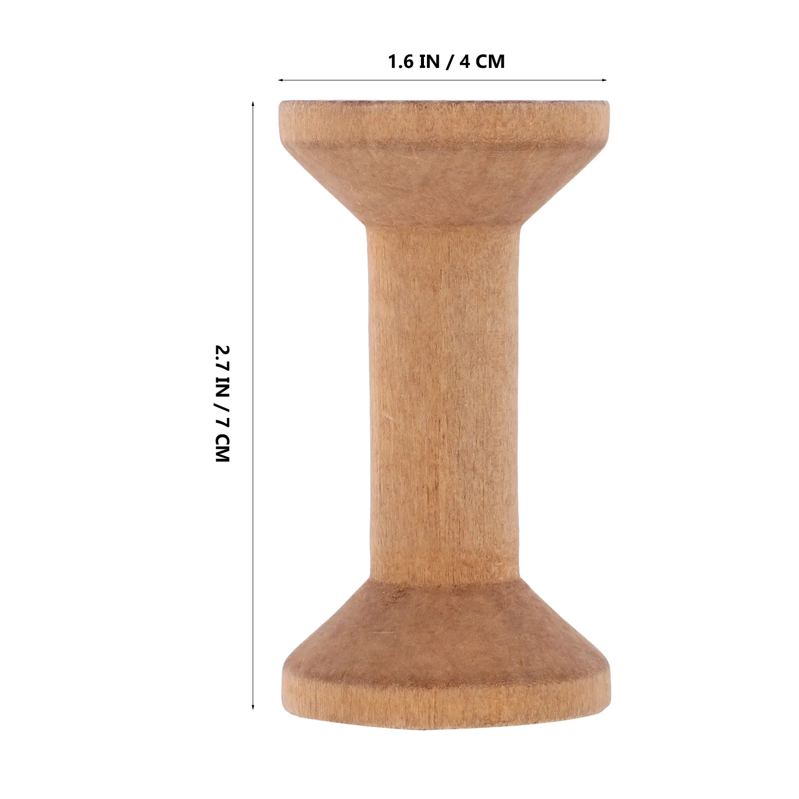 8Pcs Barrel Shaped Wooden Spools 70x40mm Empty Bobbin for Embroidery Sewing Threads Ribbon Chains Craft DIY Painting Dyed view 6