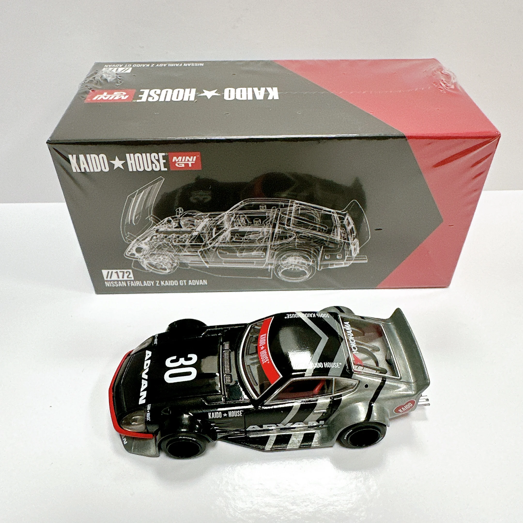 

Kaido House 172 *CHASE* 1:64 Fairlady Z Advan Openable Hood Diecast Car Model MINIGT KHMG