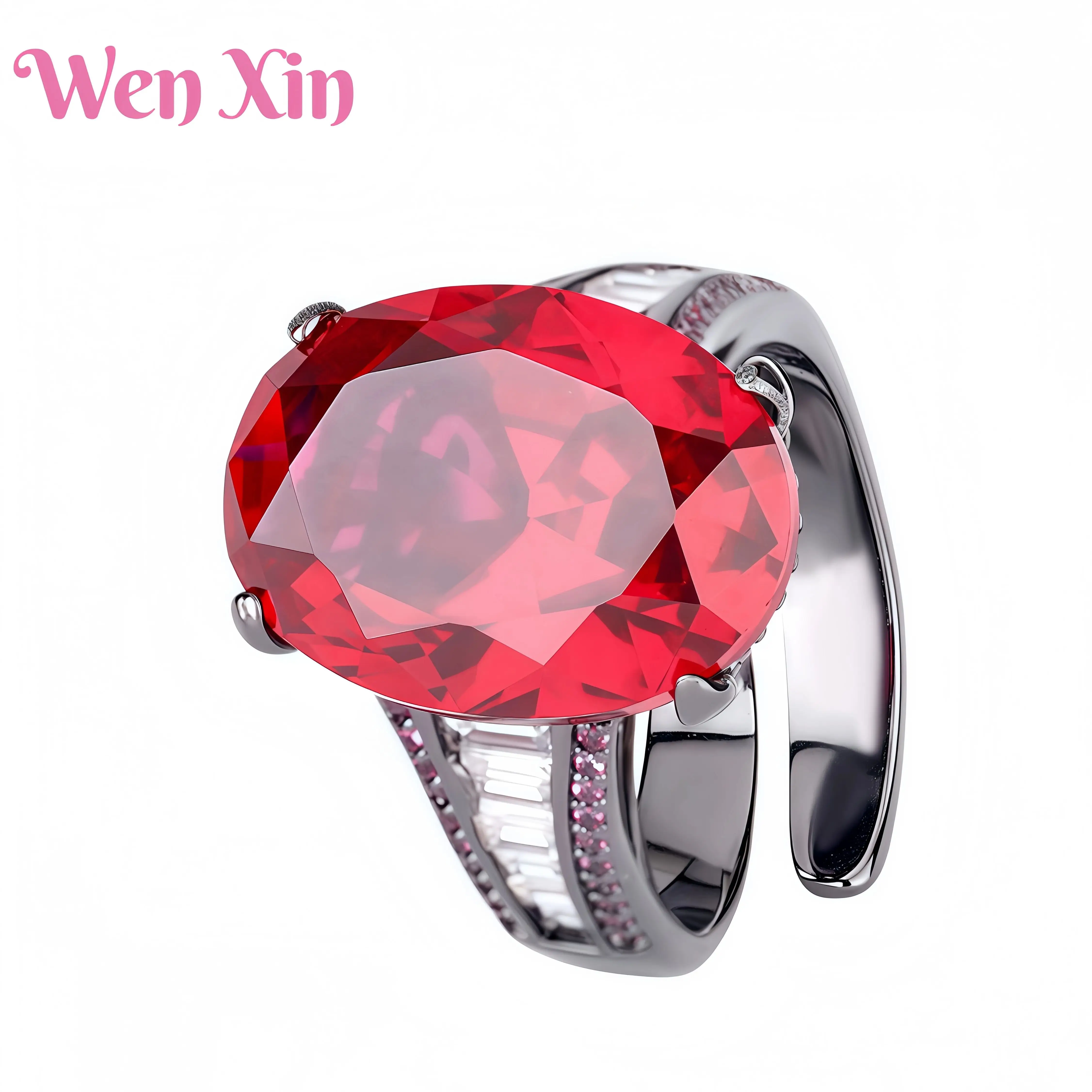 

WENXIN Brand Hot Sales Retro Ring Grade Quality Jewelry Certificated Women Retro Retro Gold Gold Plated Opening Ring Jewelry