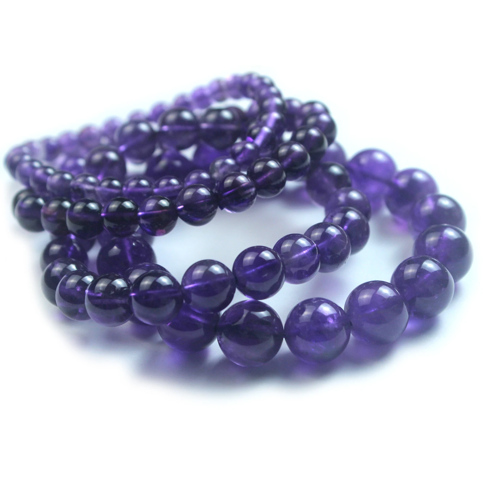 High Quality Amethyst Bracelet Made of Real Natural Crystal Beads Body-Purifying Geniune Natural Stone Bracelets for Women