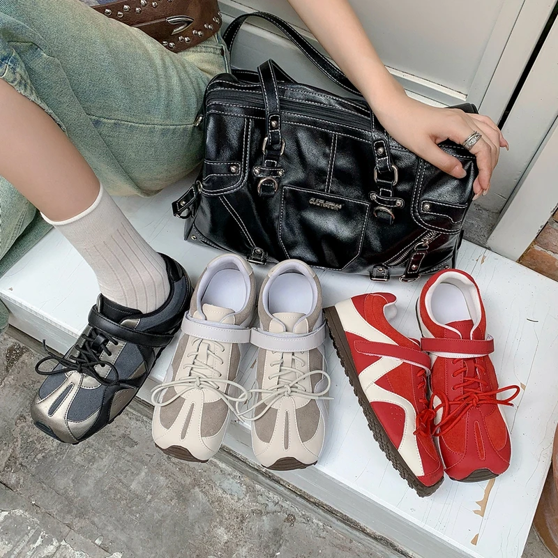 

Женские новые весенне-осенние лоферы Dexun из натуральной замши с круглым носком, на низком каблуке, с мягкой подошвой, на шнуровке, одиночная парная модель