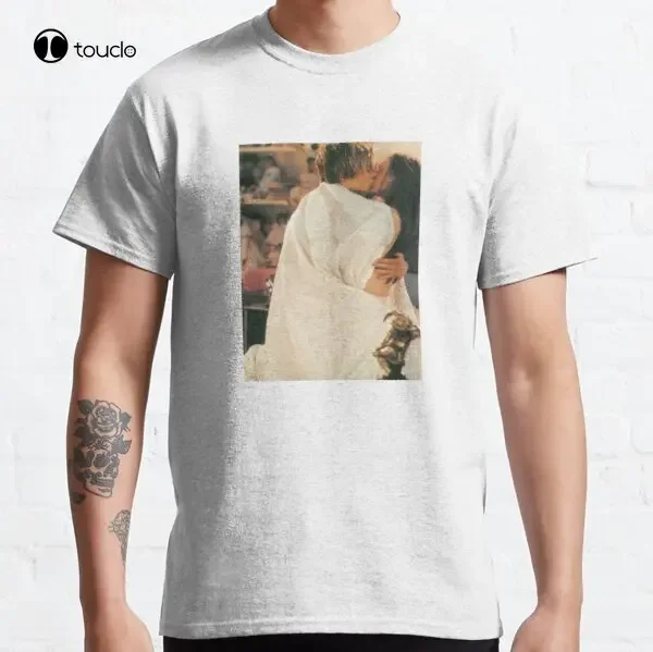 Camiseta clássica Romeo e Julieta Kiss Leonardo Dicaprio