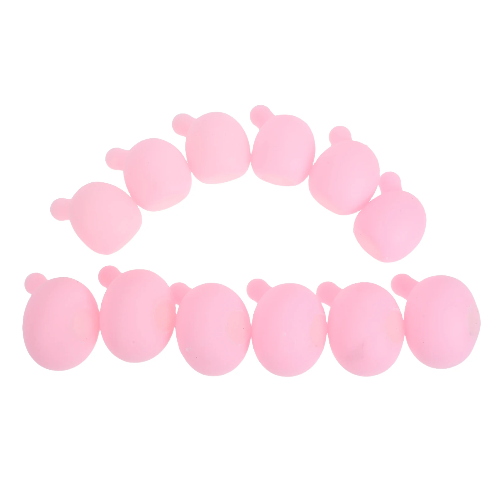 12pcs Blowing Insert: Diy Silicone Bubble Inserts For Making Squeeze Refills Pink Replacement Inner Balls Craft Project
