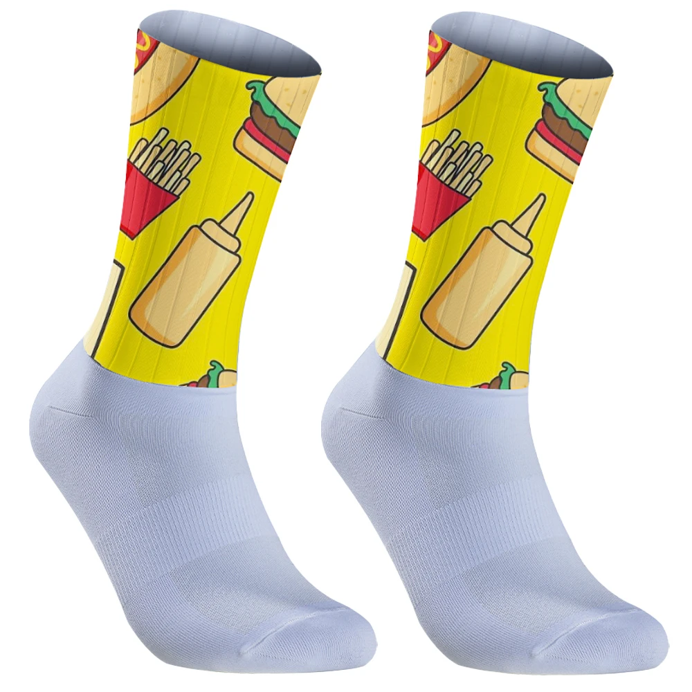 Chaussettes de compression athlétiques respirantes et évac80-l'humidité, chaussettes de cyclisme, VTT, voyage, course à pied, randonnée