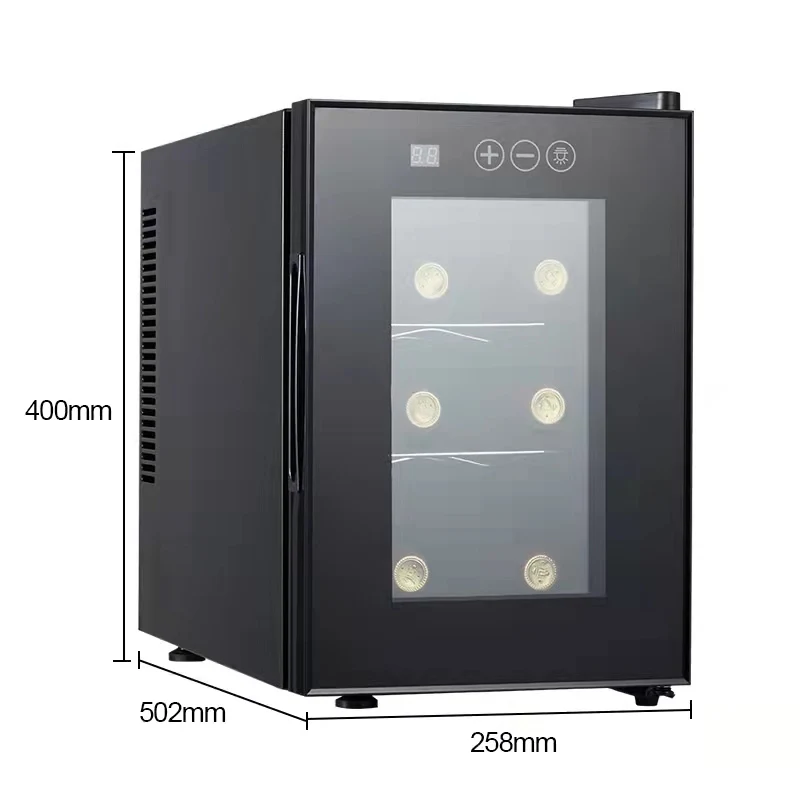 Mini Wine Refrigerator With Tempered Glass Door Electric Home Appliance Spare Parts Freestanding for Outdoor Car RV Use view 2