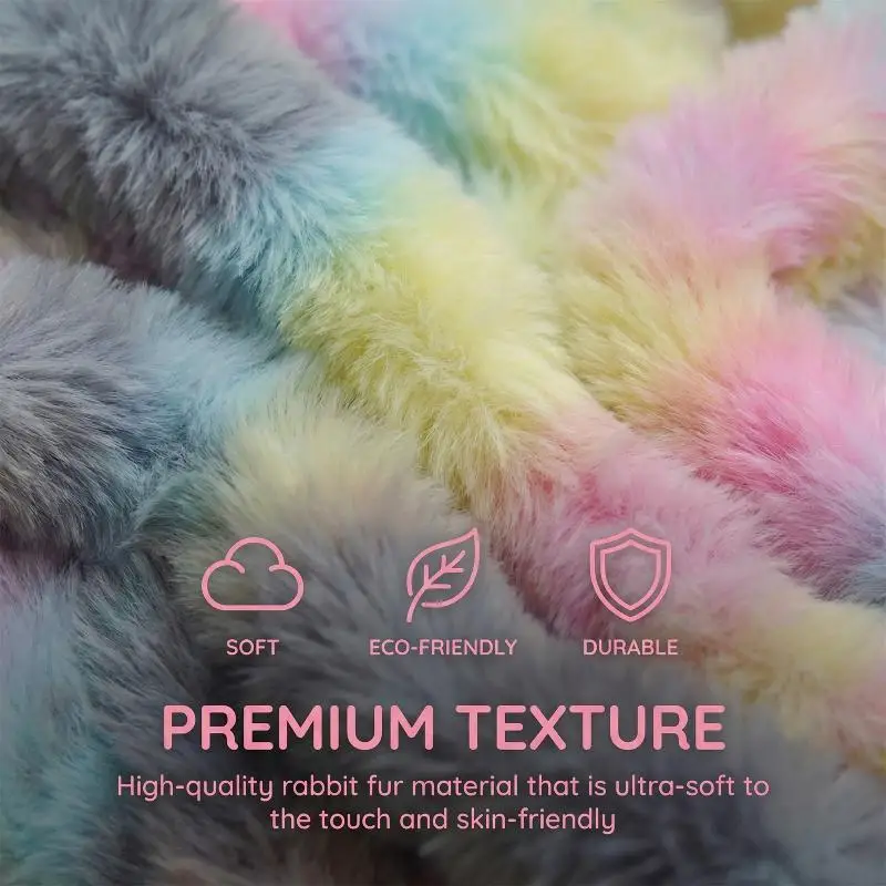 Length 1M Gradient Fluffy Plush Twist Stick Value Pack Soft Craft Yarn For DIY Doll Gift Handicraft And Arts Material
