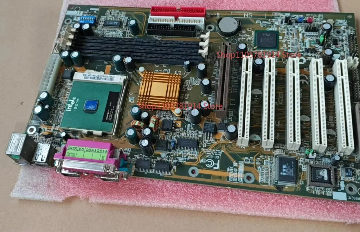 For Gigabyte GA-60X Rev1.1 Old Industrial Control Main Board, Intel 815 Chipset, Send CPU
