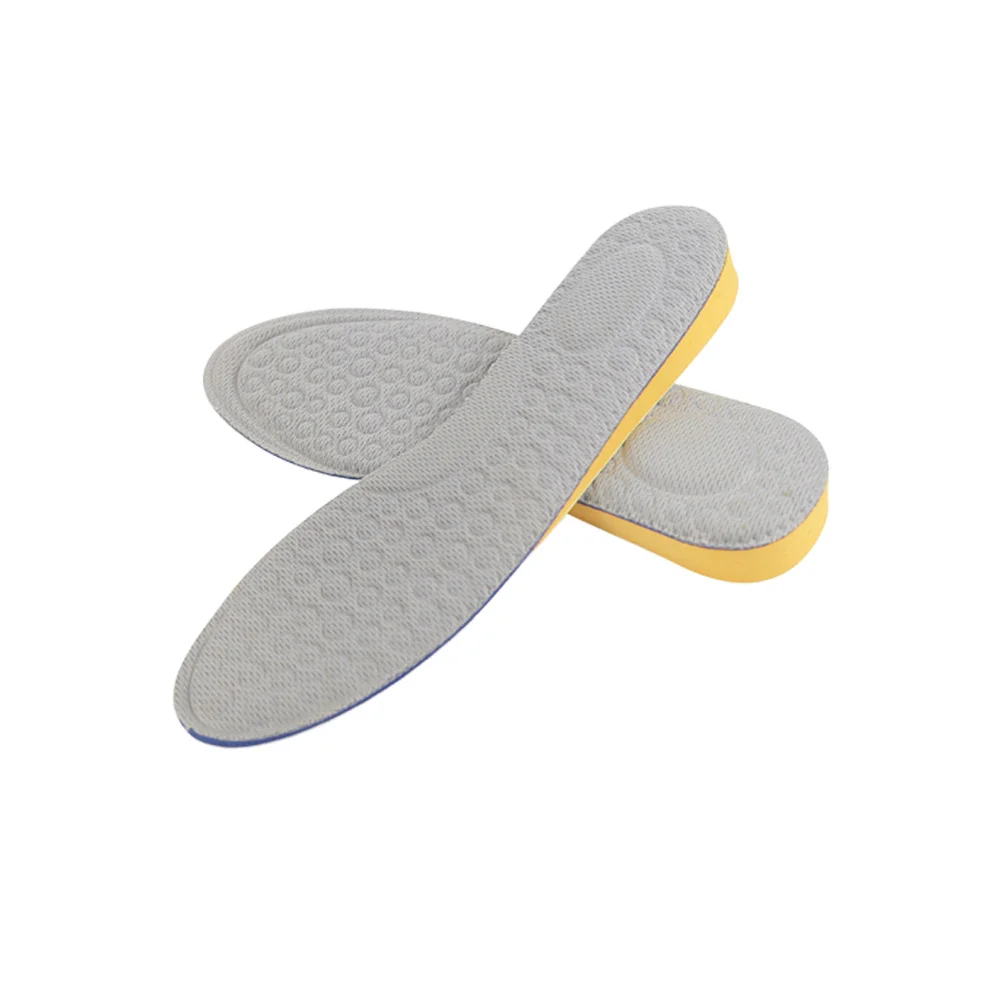 

1 Pair 3.5Cm Eva Invisible Height Increase Shoe Pads Sports Shoe Lift Insoles For 43-44 Yellow Grey Foot Care Tool