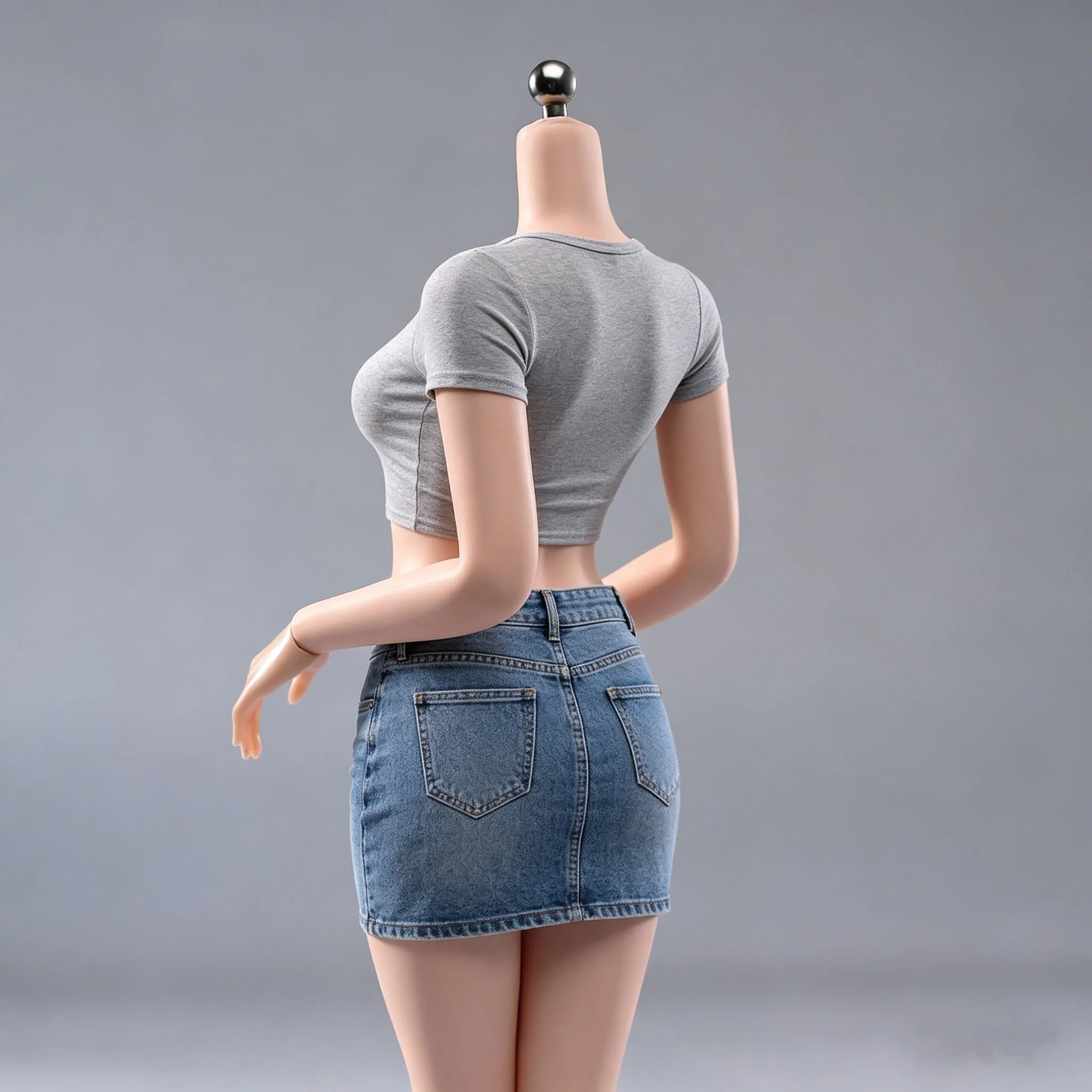 T307 T303 T302 AB001 1/6 Maßstab Weiblicher Körper mit Großen Brüsten Nahtloser Körper 12'' Super Flexibler Actionfigur-Körper Puppenmodell Spielzeug – Detail 10