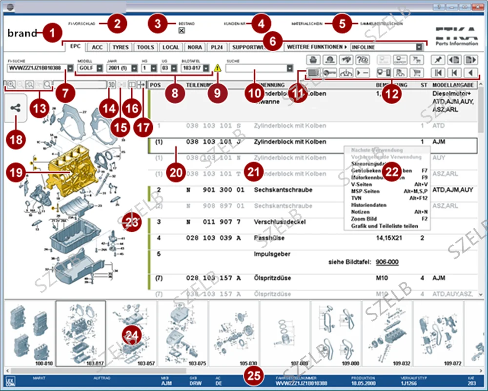 엘카 8.6 (ELSAWIN 6.0 최신 유지보수 소프트웨어 포함) 차량 전자 부품 카탈로... - 1