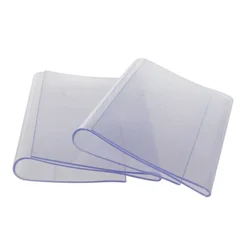 Supermarket Store Label Shelf Basket Edge Hanging Clear Plastic Price Tag Label Card Clip Merchandise Sign Display Holder