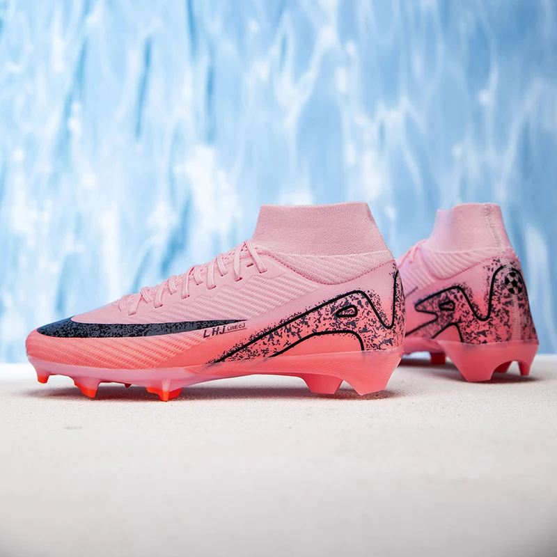 

New Men's Football Boots Non-Slip Soccer Shoes Cleats Wholesale Training FG Top Quality Sneakers Drop Shipping Unisex Adult