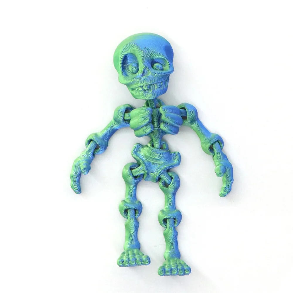 3D Skeleton Refrigerator Magnets Poseable Funny Decorative Magnets Movable Joints Refrigerator Magnets Sticker
