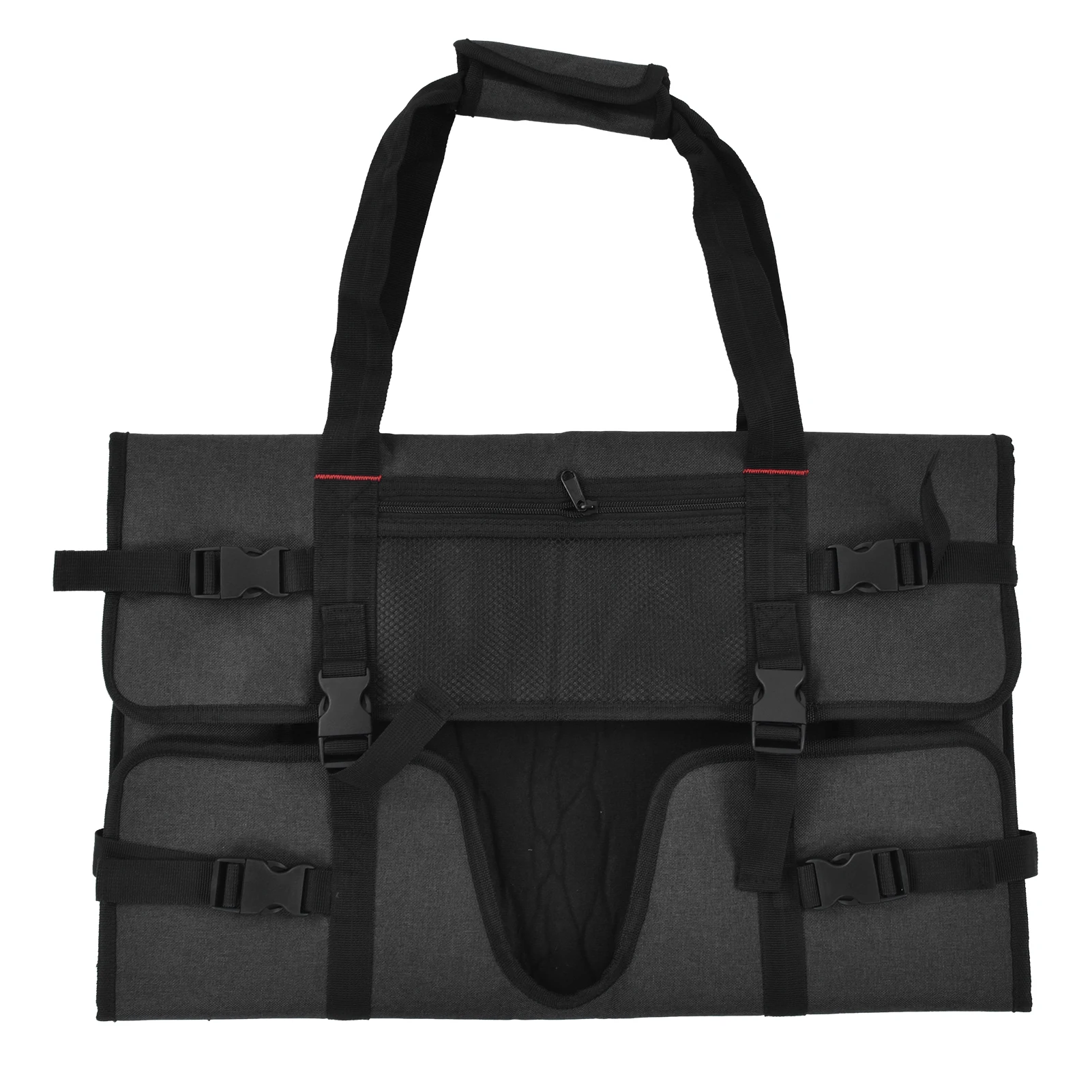 24 Inch Monitor Carrying Bag Black Front Storage Pocket Back Mesh Pocket Computer Monitor Carrying Bag Household Storage