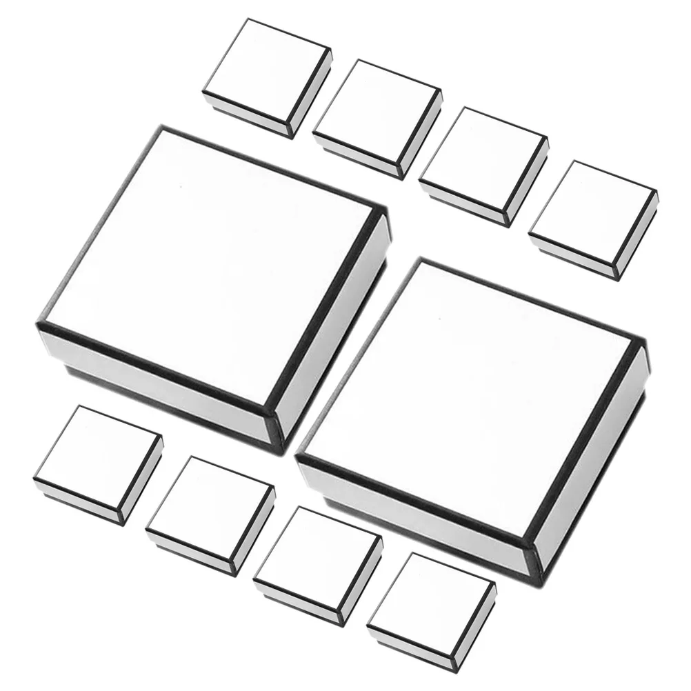 20Pcs Compact Jewelry Boxes Necklace Earrings Storage Gift Set Space Saver Portable Chic Design Shiny Protector