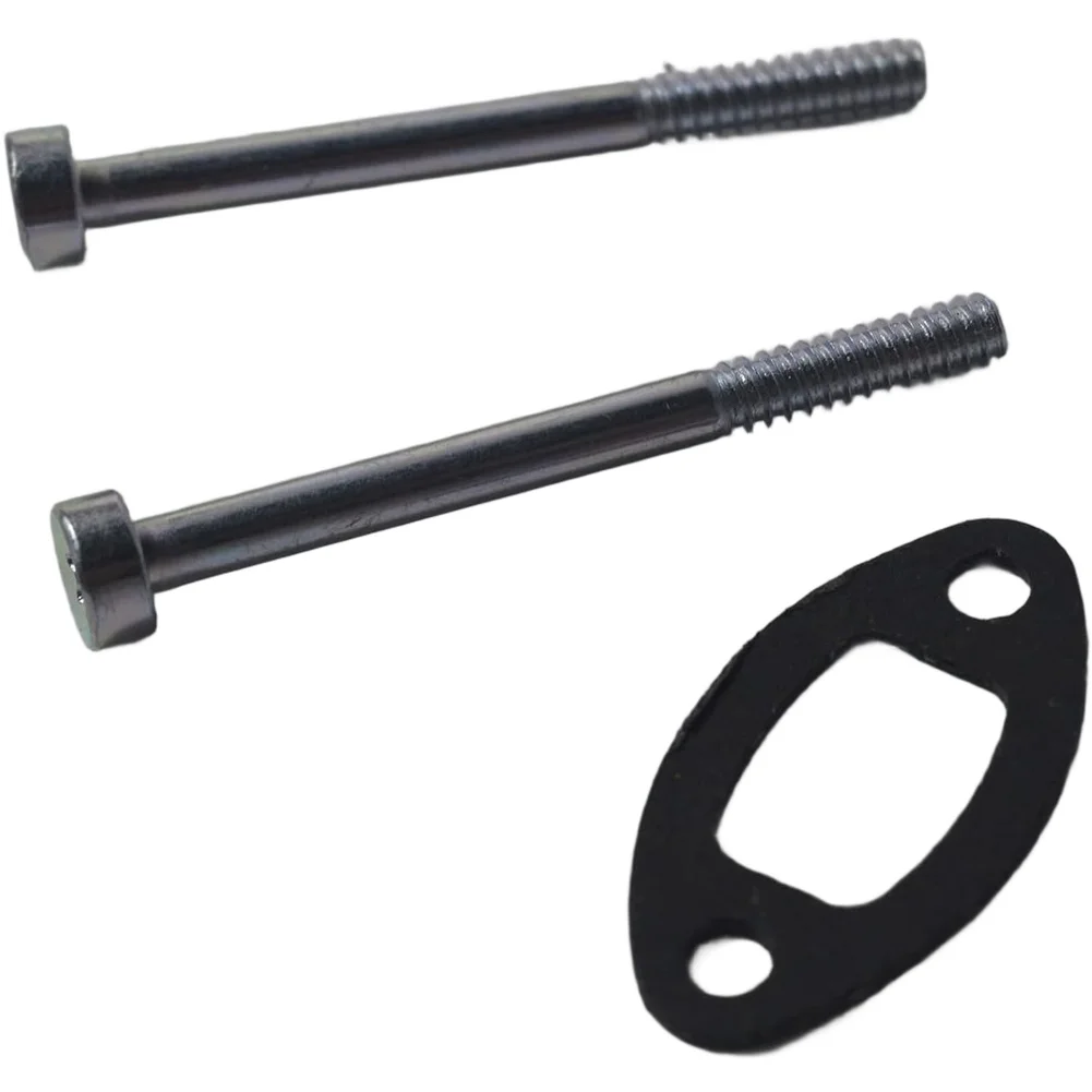For String Trimmer and Blower Muffler Gasket and Bolts Kit Compatible with BG45 BG55 BG65 and HS45 Hedge Trimmer Models