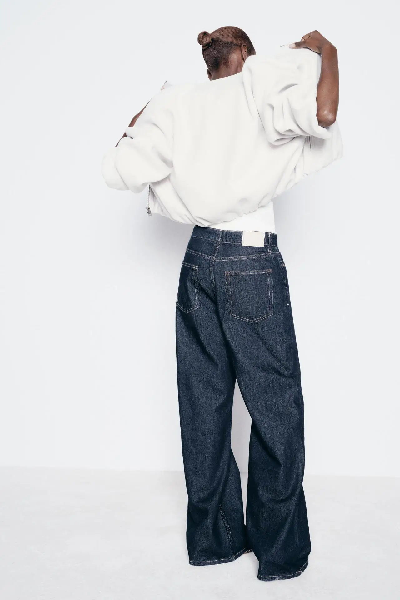 Senhoras moda outono inverno jaqueta feminina retro em torno do pescoço manga longa bainha elástica zíper macio bombardeiro casaco feminino