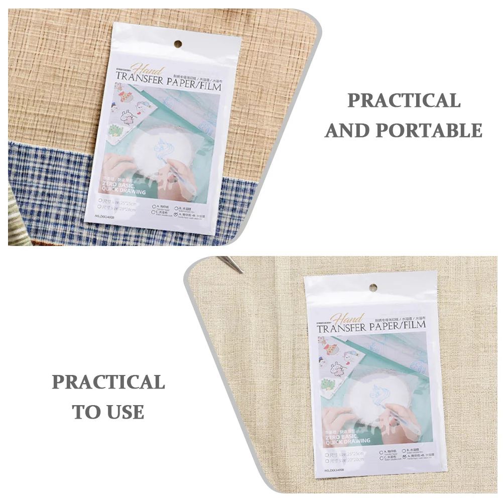 1 مجموعة التطريز للذوبان في الماء فيلم نقل ورقة دائم Pva DIY اكسسوارات ل تي شيرت الأحذية مآزر أكياس الملابس الأقمشة
