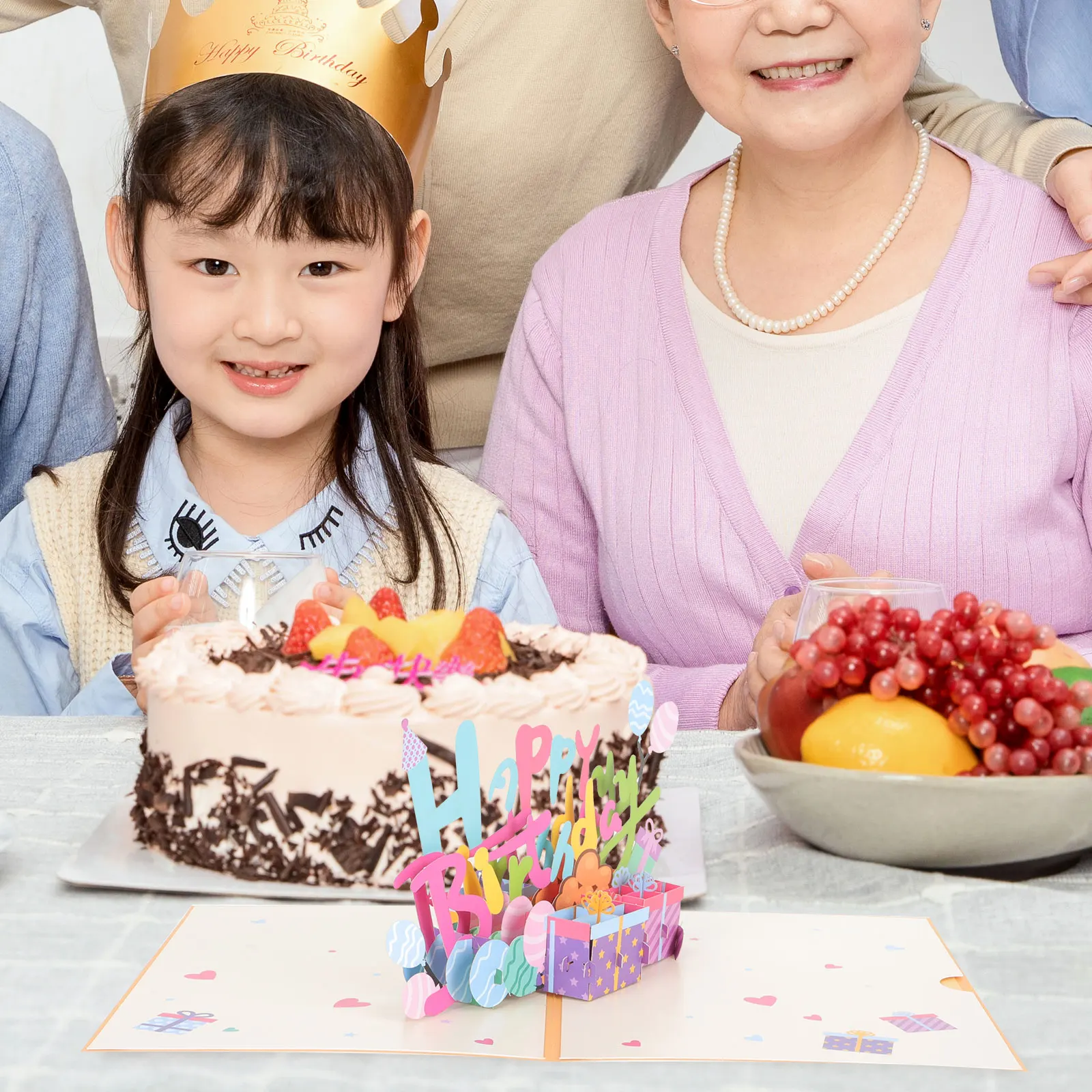 

Popularity 3D Birthday Congratulation Paper Cartoon Blessing Cute Cards