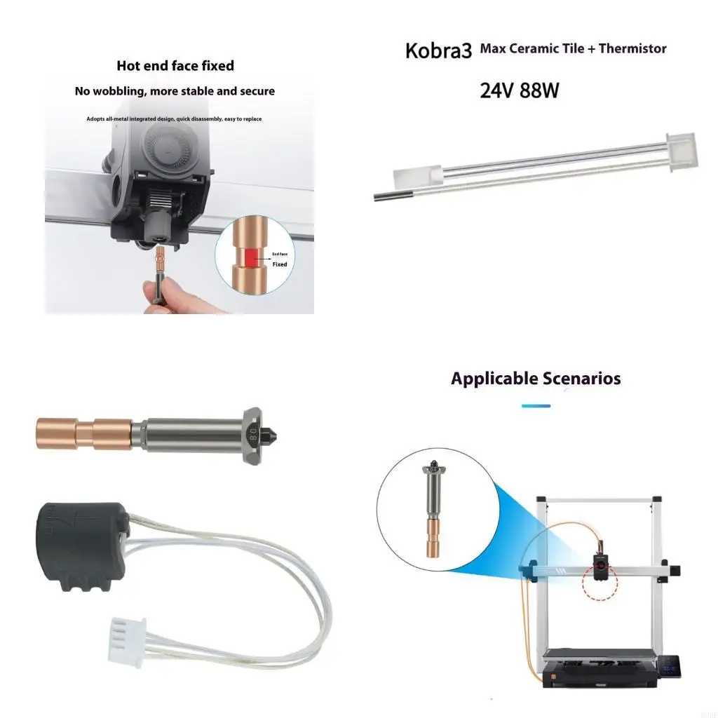

896F Multiple Nozzle Earthenware Stove Hotend Assembly Developed For Stable Heat Distribution And Printer Agreement Upgrades