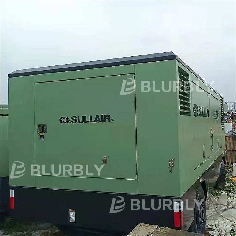 Sullair 825RH 7bar   Engine Diesel Screw Air Compressor with Air End Air Cooled Motor for Mining Drilling Made in China