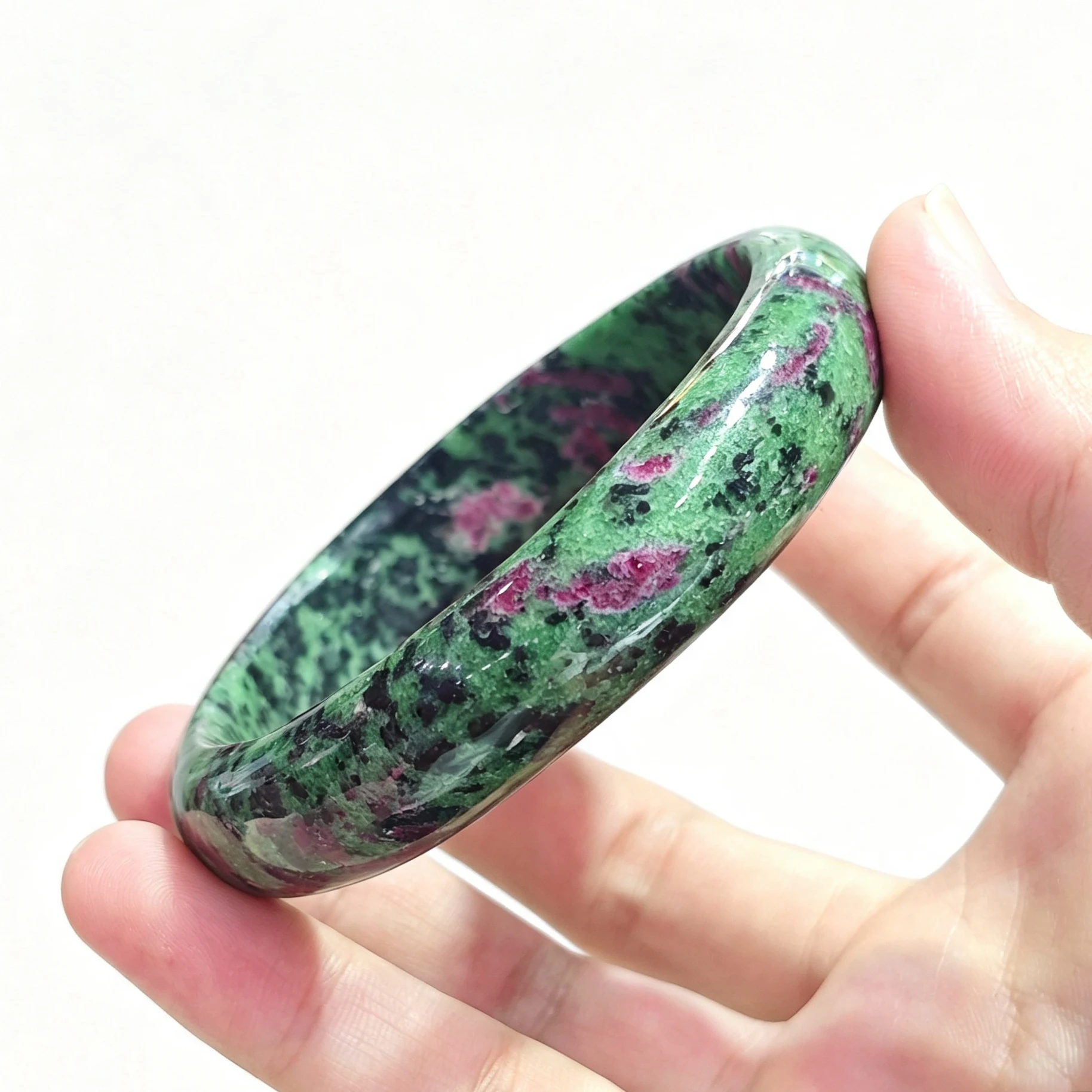 bracciale-rigido-in-rubino-naturale-e-zoisite-bracciale-in-gemma-anyolite-verde-e-rossa-bracciale-liscio-gioiello-elegante-da-donna-regalo-1-pezzo