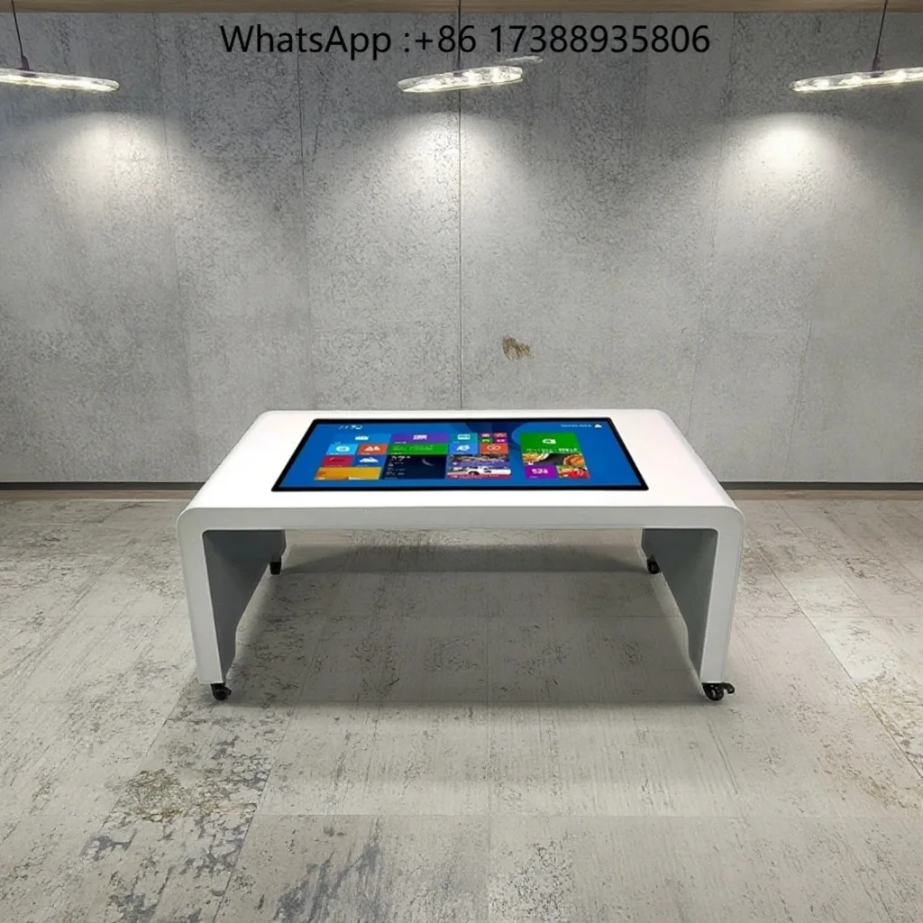 Children Kids Smart Digital Interactive Game Table Standing Touch Screen Indoor 4K Resolution Android/Windows for Educational