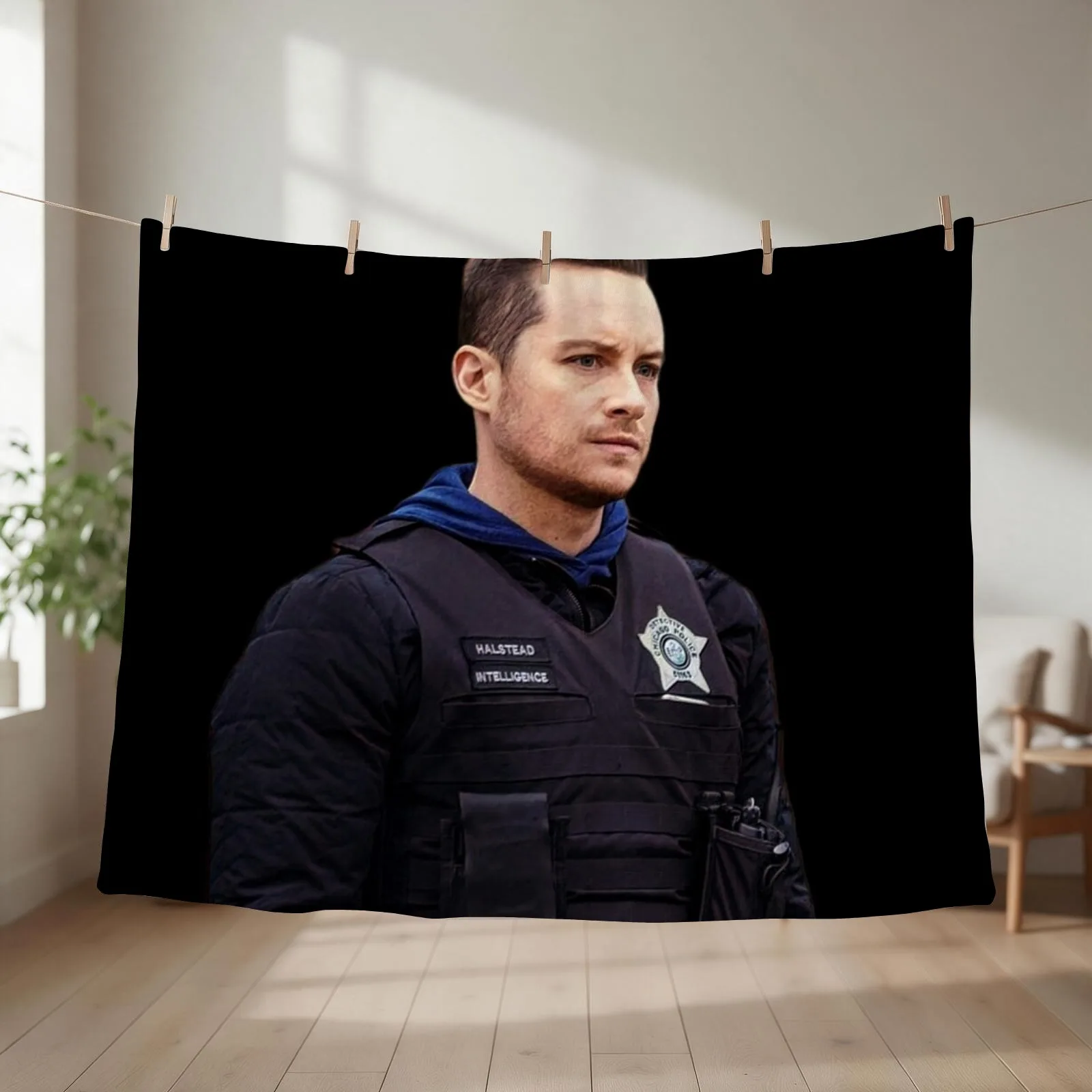 detective jay halstead Throw Blanket couch cozy soft plush fuzzy picnic outdoor blanket