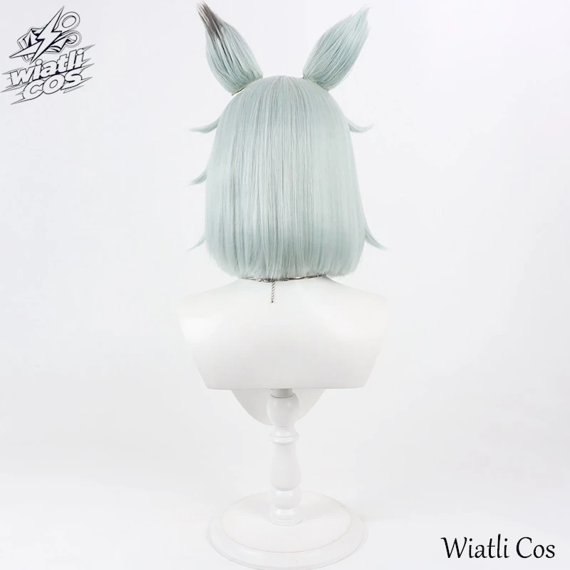 Chainsmoker Cat Yani Neko Satou Yuko Cosplay Wig With Ears Tail Adult Women Men Halloween Roleplay view 4