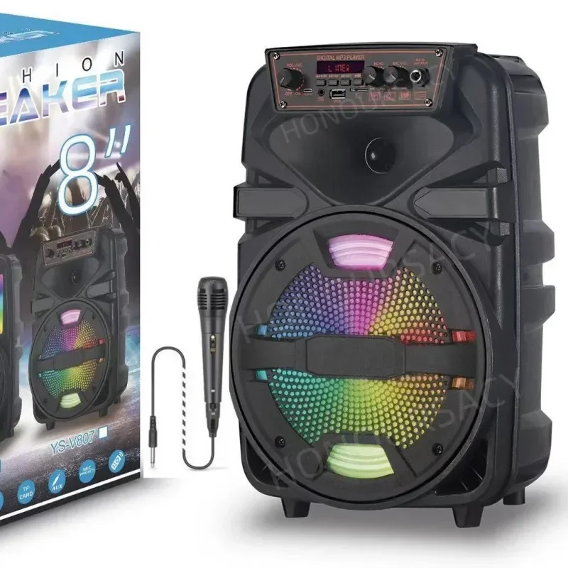 Imagem -02 - Bluetooth de Graves Pesados com Microfone Party Box sem Fio Subwoofer Rgb Portátil Karaoke ao ar Livre Alta Potência Tws 1200w P.m.p.m.o-alto-falante