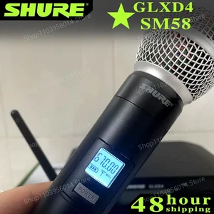 Shure Wireless Portable Microphone, UHF Dynamic Microphone, Professional Party Karaoke Stage, Shure GLXD4 SM58, 2 Main Microphone Sales Shure - №3