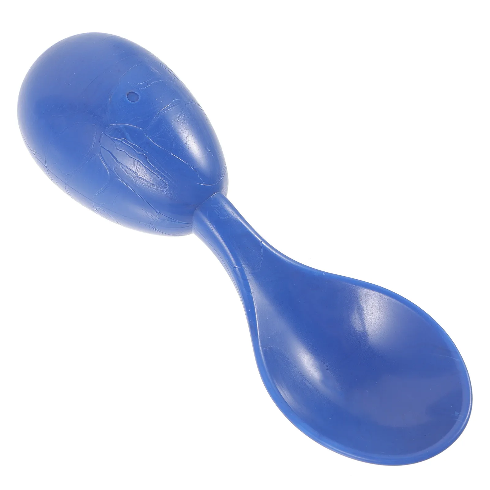 Anti-Swallowing Prison Safety Spoon Soft Rubber Round Handle Short Handle Spoon for Rehabilitation Centers Prisons