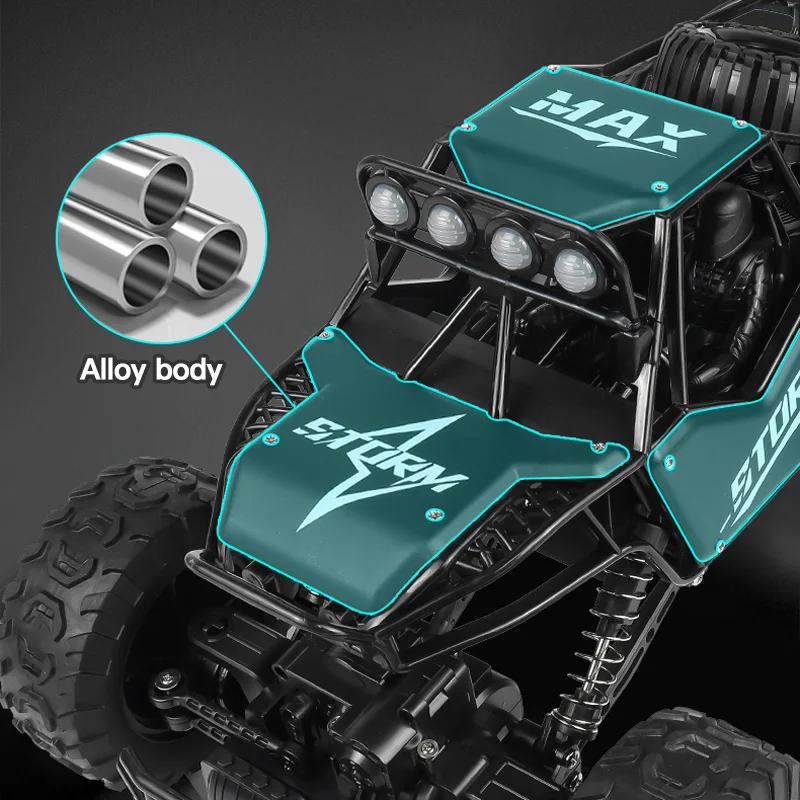 ZWN 1:10 Jumbo Size Remote Control Buggy Full Proportion Four-Wheel Drive Climbing RC Car Toy for Kids And Adults