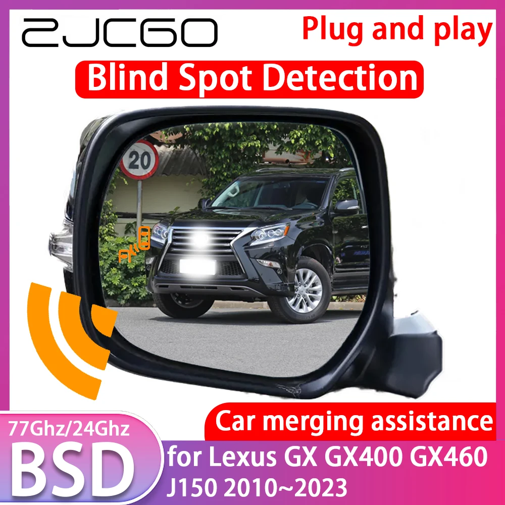 ZJCGO for Lexus GX GX400 GX460 J150 2010~2023 Blind Spot Detection Car BSD BSA BSM System Driving Warning Radar Alert Mirror