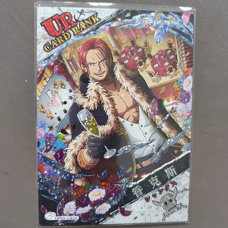 NEW Anime ONE PIECE UR card Nico Robin FRANKY Rebecca Shanks Perona Roronoa Zoro Toy collection boy Birthday Christmas gifts