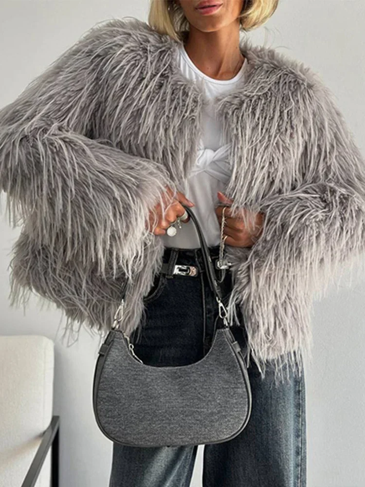 

2025 New Winter Jackets for Women Fashion Coat Long Sleeve Vintage Streetwear Zipper Solid Tassel Outerwear