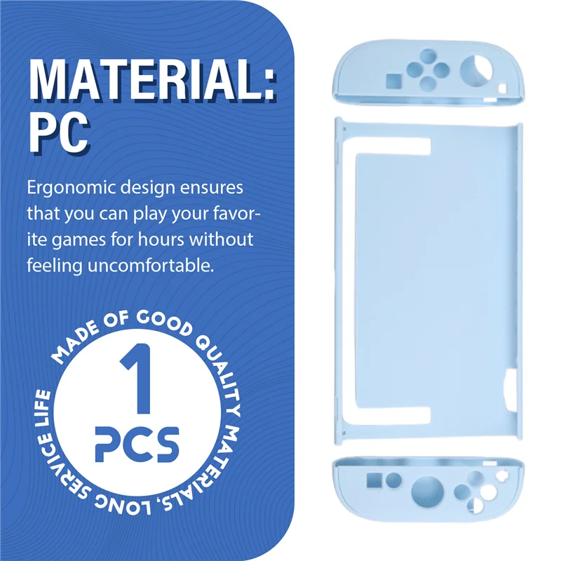 -A03R For Nintendo Switch2 Protective Case Put In Dock Split Type Protective Shell For Switch2 Shockproof Design Cover Blue