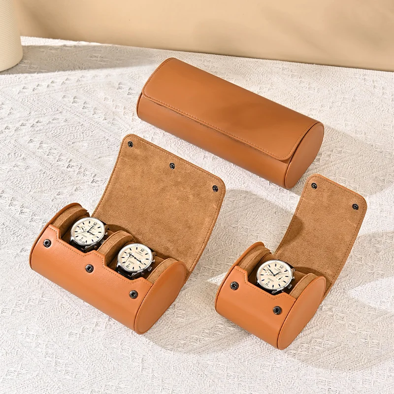 Oirlv Leather Watch Holder Multi-Slot Option Travel Luxury Watch Storage Case Travel Bag Watch Case Gift Box Gift Watch Pouch