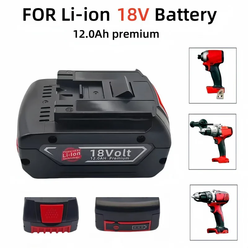 MKEPA New 18V 18.0Ah Electric Drill 18V 18000mAh lpega Rechargeable Li-ion Battery BAT609, BAT609G, BAT618, BAT618G, BAT614