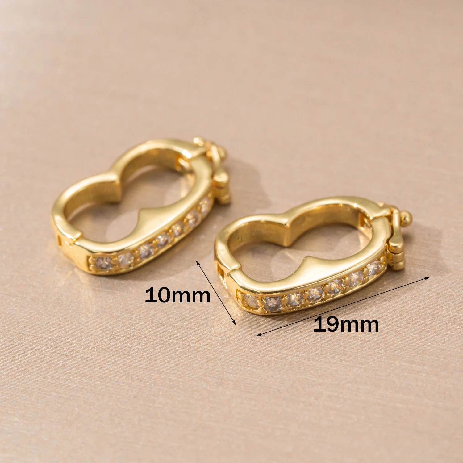 2Pcs/Lot Necklaces Shortener Clasp Pearl Beads Enhancer Click Buckles Connector DIY Jewelry Making Supplies Accessories Crafts