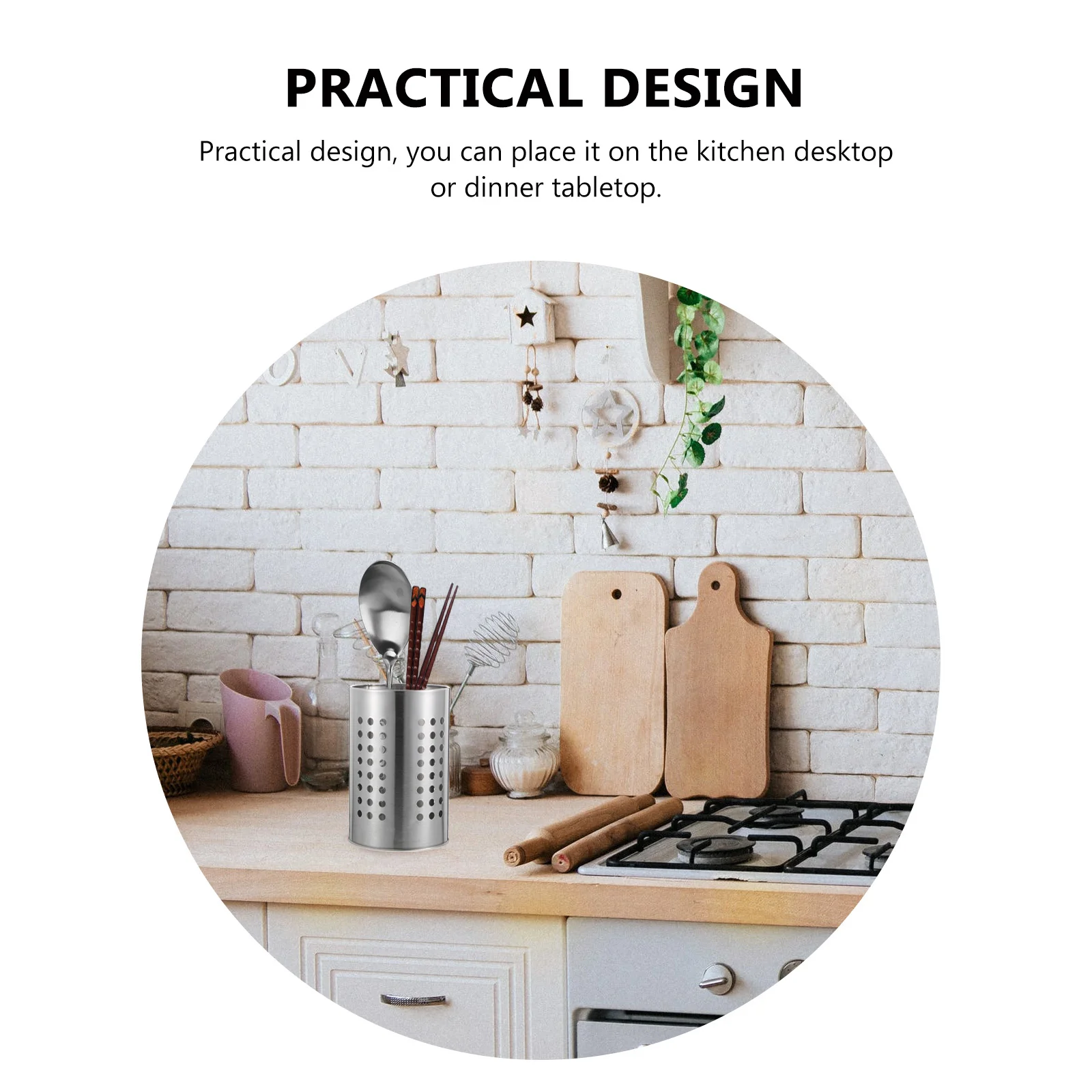 

2Pcs Stainless Steel Thickened Kitchen Tableware Storage Holders Desktop Organizer for Chopsticks Forks Silverware Container