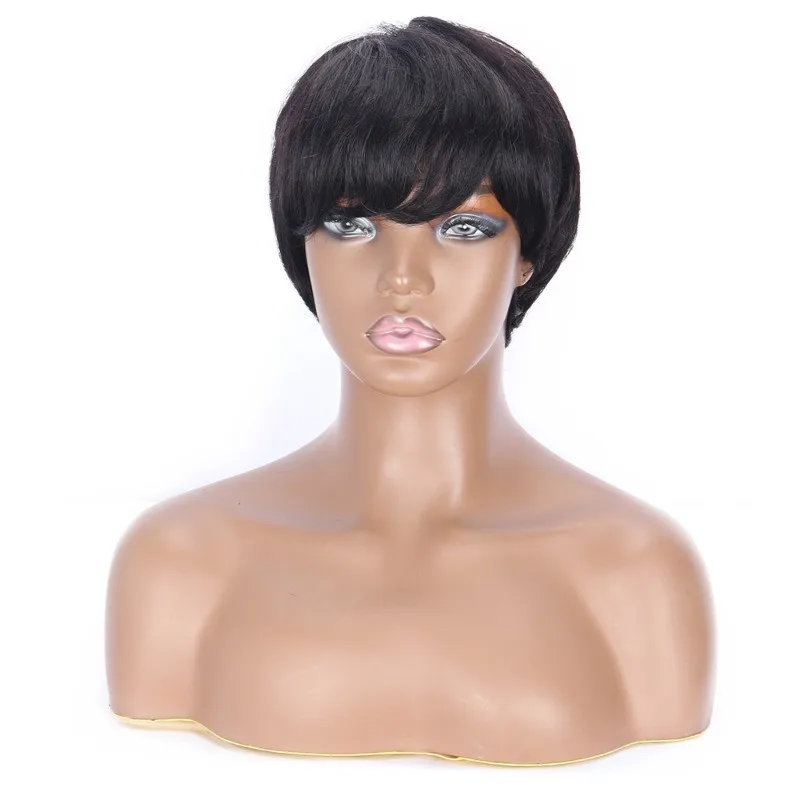 

Women's Wig Ladies Short Black Wavy Curly Cut Wigs Ladies Hair Full Wig