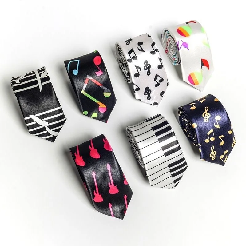 음악 노트 조절 가능한 넥타이 넥웨어 보우타이 세트 피아노 통널 기타 로리타 펑크 하라주쿠 고딕 매운 소녀 보우 타이 액세서리