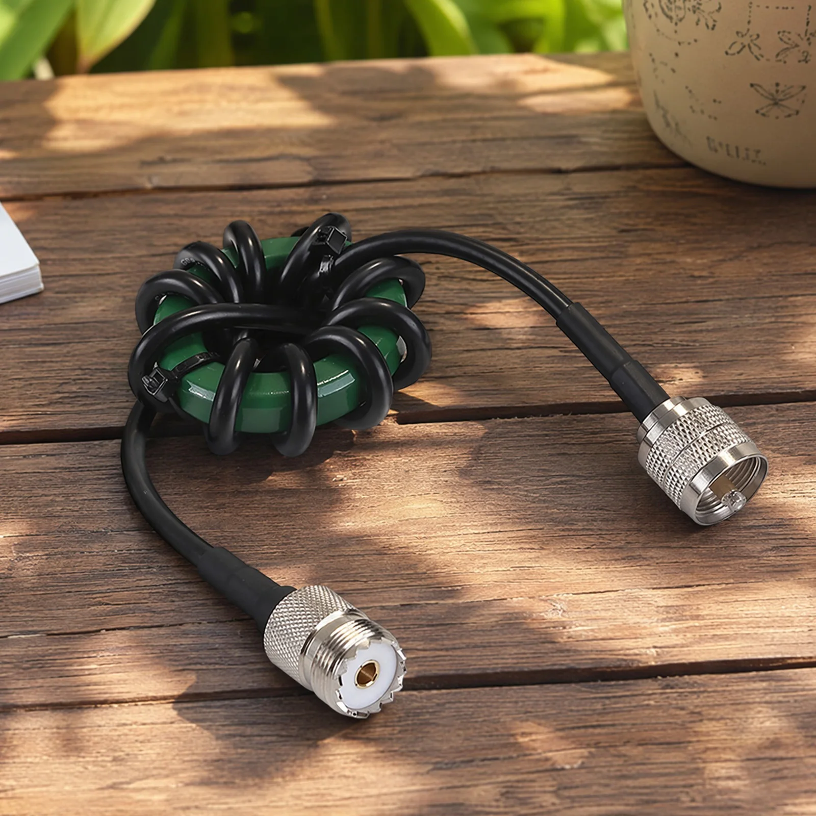 1.8-30MHz HF Choke Balun Nickel Zinc Ferrite Core Shortwave Choke Coil for Ham Radio Shortwave Communication Antenna EMI