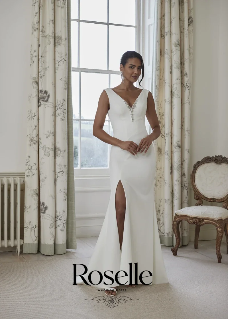 Suknia ślubna ROSELLE z dekolt – Wedding Qw recenzja i cena