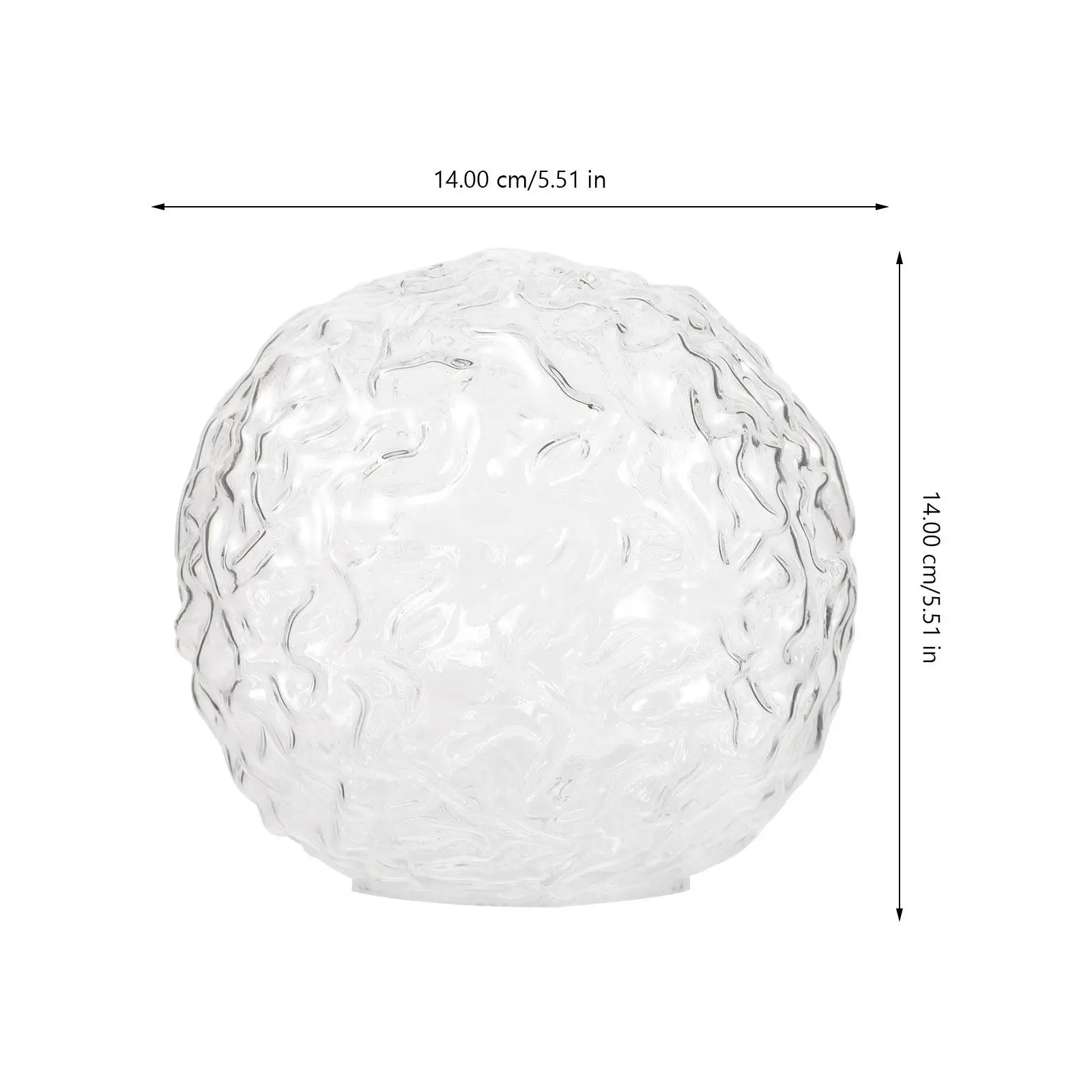 Transparent Glass Ball Lamp Shade Modern Design for Floor Table Dressing Table Wall Ceiling Chandeliers Lamp Fixture
