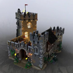 7560pcs+ MOC Lions' Castle Medieval Architecture Street View Model Building Blocks Assembled Toys Bricks Aldult Children's Gift