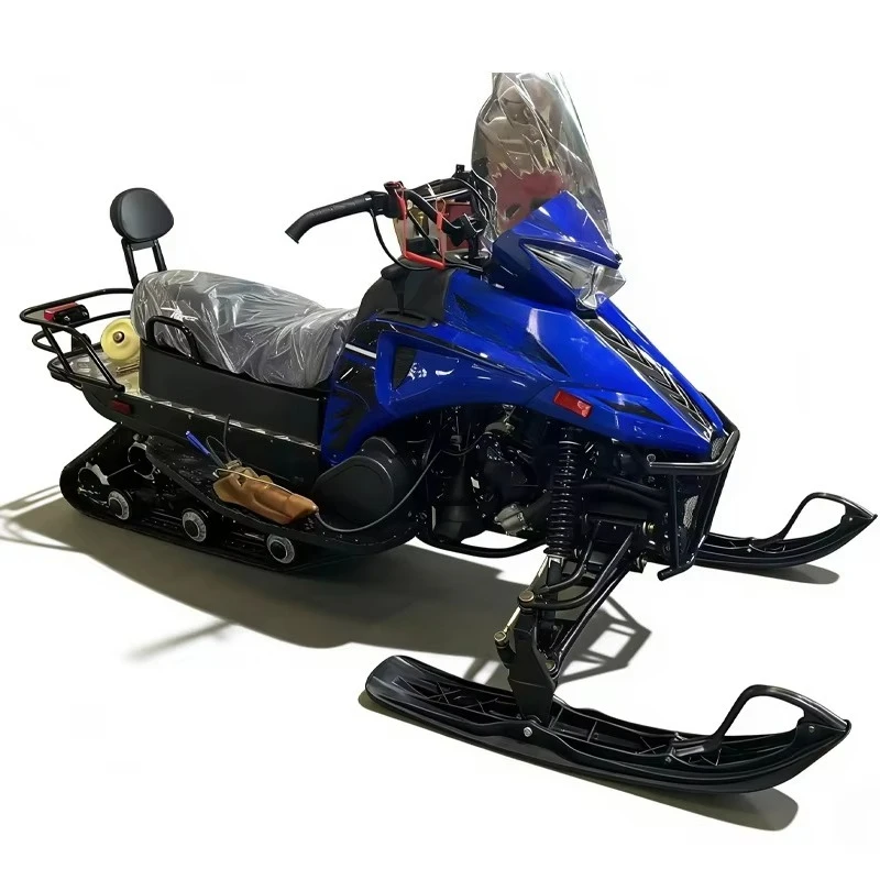 320cc Gas Powered Snowmobile Automatic Drive Front Dual Ski Rear Track Winter Outdoor Off Road Touring Sled Tracked Vehicle