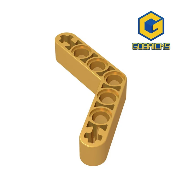 

Gobricks 1 Pcs MOC Technic Beam 1 x 7 Bent (4-4) Thick Bricks Compatible With 32348 42165 Model Building Blocks Parts Kids Toys