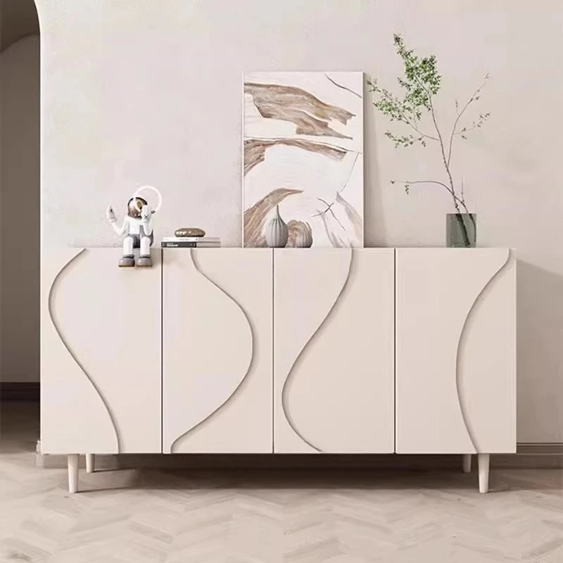 light luxury baking paint porch cabinet enters the door, and the tea is simple and modern baking paint cabinet